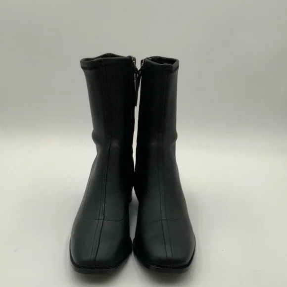 Italian Leather Stretch Sock Bootie Size 8 - Picture 2 of 6